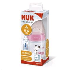 Nuk First Choice hőmérséklet-szabályozó cumisüveg 150 ml rózsaszín