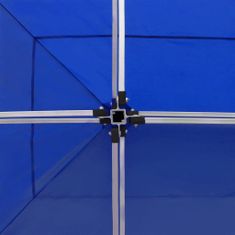 shumee kék összecsukható alumínium rendezvénysátor 6 x 3 m