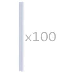 shumee 100 darab átlátszó PVC kerítés tekercs rögzítő