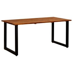 shumee tömör akácfa kerti asztal U-alakú lábakkal 160 x 80 x 75 cm