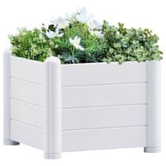 Greatstore fehér kerti PP magaságyás 43 x 43 x 35 cm