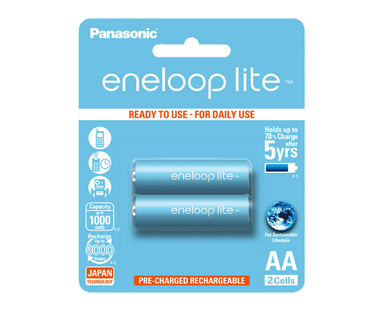 PANASONIC Eneloop Lite 950mAh AA akkumulátor (BK-3LCCE / 2BE)