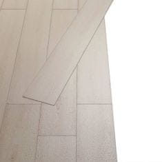 Vidaxl fehér tölgy öntapadó 2 mm-es PVC padló burkolólap 5,02 m² 245172