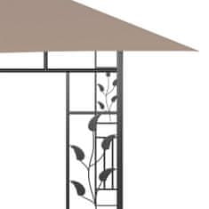 shumee tópszínű pavilon szúnyoghálóval 4 x 3 x 2,73 m 180 g/m²