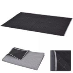 Greatstore piknik takaró 100x150 cm szürke és fekete