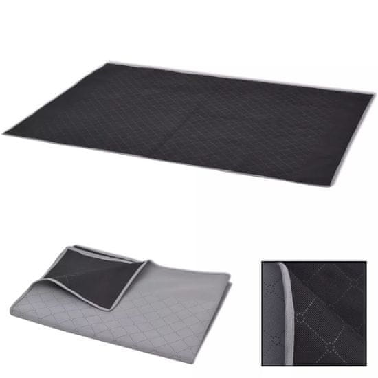 shumee piknik takaró 100x150 cm szürke és fekete
