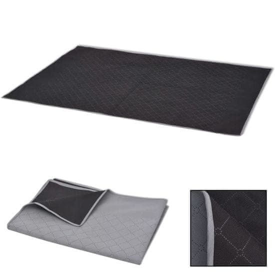 shumee 150x200 cm piknik takaró szürke és fekete
