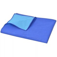 shumee 100x150 cm piknik lepedő kék és világoskék