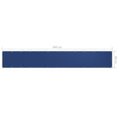 shumee kék oxford-szövet erkélyparaván 90 x 600 cm