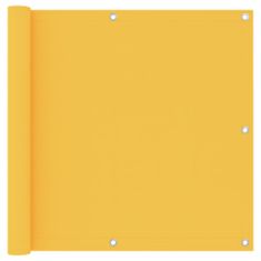 Greatstore sárga oxford-szövet erkélyparaván 90 x 400 cm