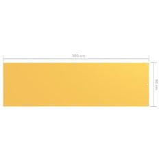 Greatstore sárga oxford-szövet erkélyparaván 90 x 300 cm