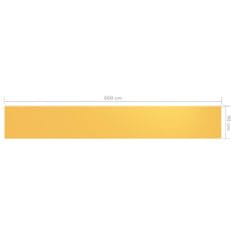 Greatstore sárga oxford-szövet erkélyparaván 90 x 600 cm