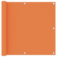 Greatstore narancssárga oxford-szövet erkélyparaván 90 x 500 cm