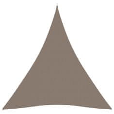 Greatstore tópszínű háromszög alakú oxford-szövet napvitorla 4 x 4 x 4 m