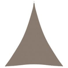 Greatstore tópszínű háromszög alakú oxford-szövet napvitorla 5 x 6 x 6 m