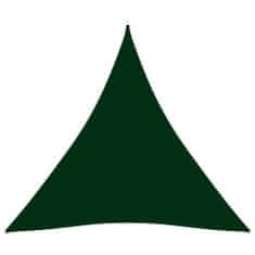 Greatstore sötétzöld háromszög alakú oxford-szövet napvitorla 4 x 4 x 4 m