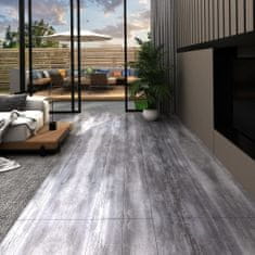 Vidaxl matt szürke fa színű öntapadó PVC padlóburkolók 2,51 m² 2 mm 342891