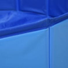 shumee összehajtható kék PVC kutyamedence 80 x 20 cm