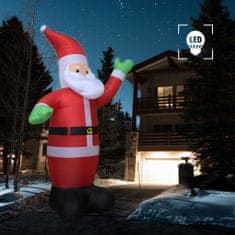 shumee felfújható karácsonyi Mikulás LED világítással IP44 600 cm XXL 