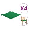 4 db zöld párna kerti székhez 50 x 50 x 4 cm
