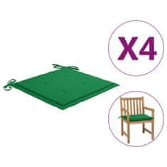 shumee 4 db zöld párna kerti székhez 50 x 50 x 4 cm