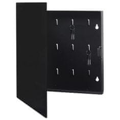 shumee fekete kulcsszekrény mágneses lappal 35 x 35 x 5,5 cm