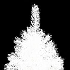 shumee fehér műkarácsonyfa LED-ekkel és gömbszettel 180 cm 