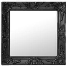 shumee fekete barokk stílusú fali tükör 50 x 50 cm