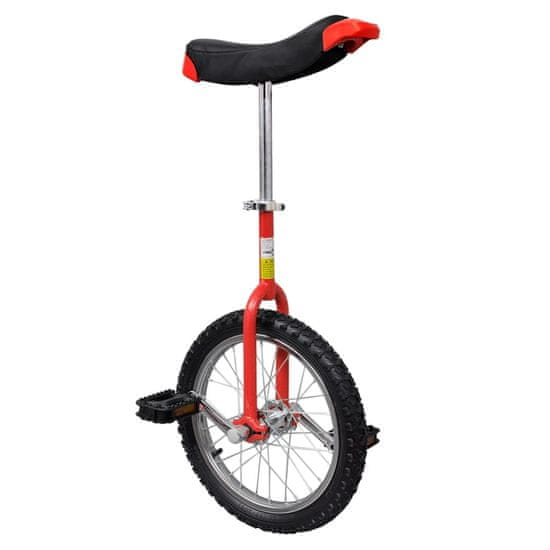 shumee Piros Állítható egykerekű kerékpár 16 colos