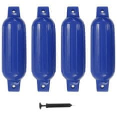 shumee 4 darab kék PVC hajóütköző 41 x 11,5 cm