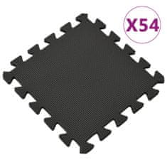 shumee 54 db fekete EVA habszivacs padlószőnyeg 4,86 ㎡