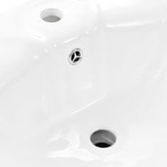 Greatstore szabadon álló fehér kerámia mosdókagyló lábbal 580x510x200 mm