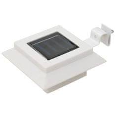 shumee 6 db négyszögletes fehér kültéri napelemes LED lámpa, 12 cm