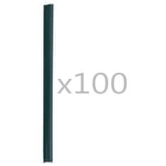 shumee 100 darab zöld PVC kerítés tekercs rögzítő