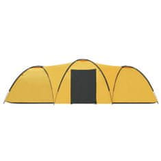 shumee 8 személyes sárga iglu kempingsátor 650 x 240 x 190 cm