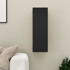 shumee fekete forgácslap TV-szekrény 30,5 x 30 x 90 cm
