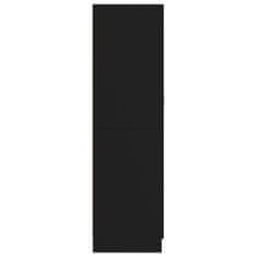 Greatstore fekete forgácslap ruhásszekrény 82,5 x 51,5 x 180 cm