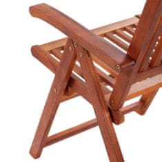 Greatstore 2 db barna összecsukható tömör akácfa kerti szék