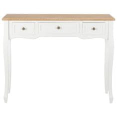shumee 280044 Dressing Console Table with 3 Drawers White
