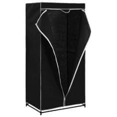 Greatstore fekete ruhásszekrény 75 x 50 x 160 cm