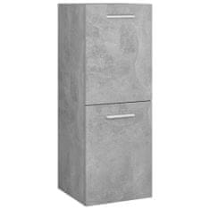 Greatstore betonszürke forgácslap fürdőszobaszekrény 30 x 30 x 80 cm
