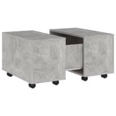 shumee betonszürke forgácslap dohányzóasztal 60 x 60 x 38 cm