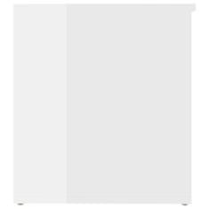 shumee magasfényű fehér forgácslap tárolóláda 84 x 42 x 46 cm