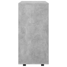 shumee betonszürke forgácslap kerekes szekrény 60 x 35 x 75 cm