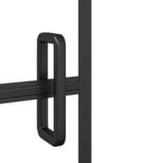 Greatstore fekete ESG zuhanykabin összecsukható ajtóval 120x140 cm