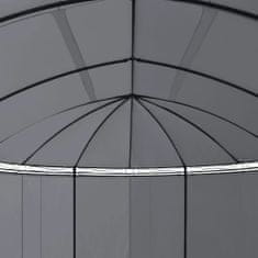 shumee antracitszürke pavilon függönyökkel 520 x 349 x 255 cm
