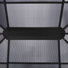 shumee antracitszürke pavilon függönyökkel 400 x 300 x 265 cm