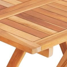 Greatstore tömör tíkfa összecsukható bisztróasztal 60 x 60 x 65 cm