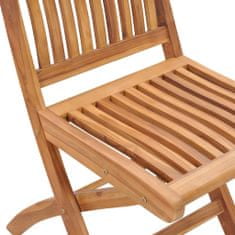 shumee 2 db összecsukható tömör tíkfa kerti szék