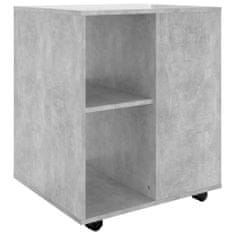 shumee betonszürke forgácslap kerekes szekrény 60 x 53 x 72 cm
